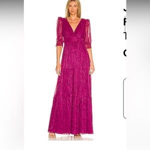 Tularosa jainey maxi dress in deep fuschia